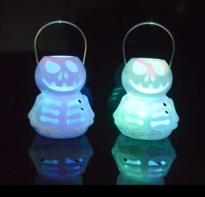 LED White Skeleton Candle