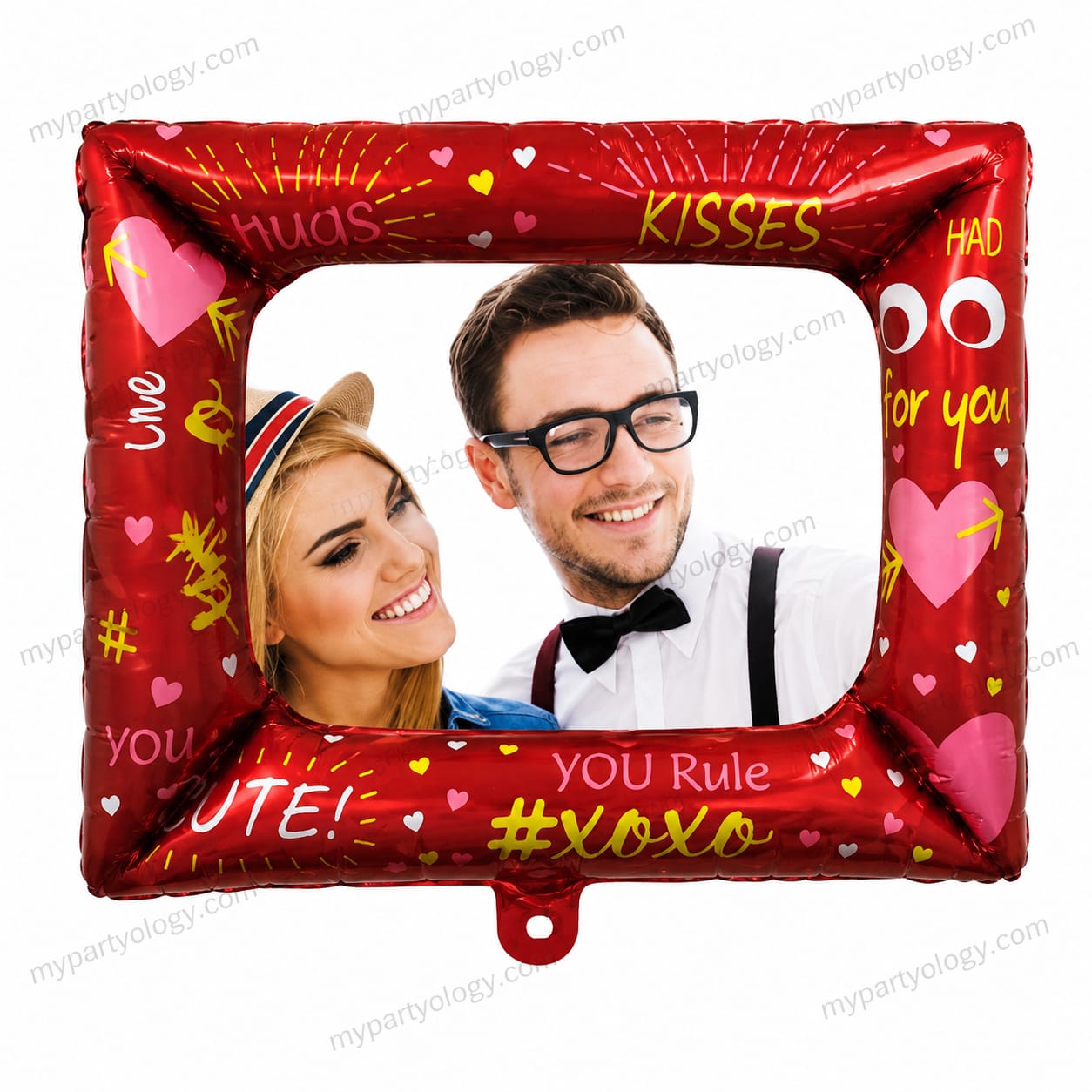 Red Frame Photoprop 28' Foil Balloon