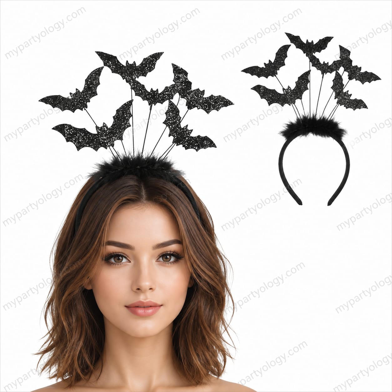 Bat Glitter Headband (Pack of 1)