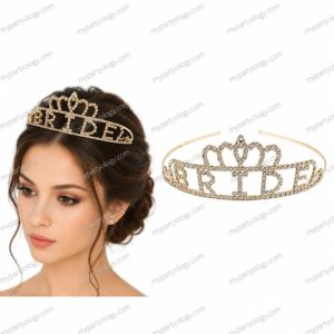 Bride Gold Sparkle Headband/Tiara