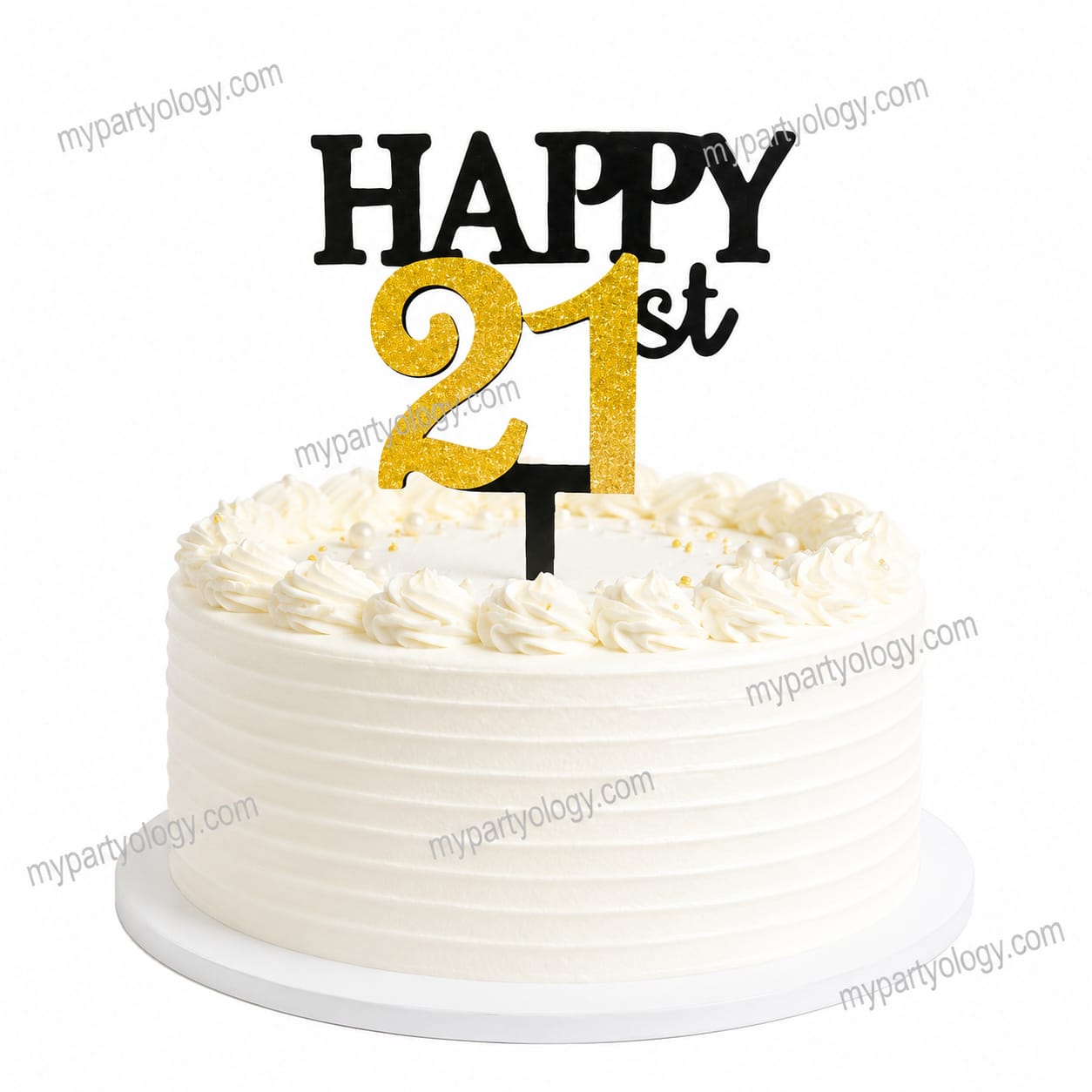 Happy 21st Birthday Cake Topper