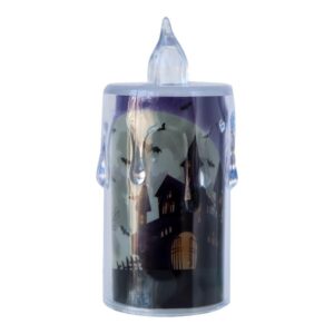 LED Halloween Cylindrical Candle Light