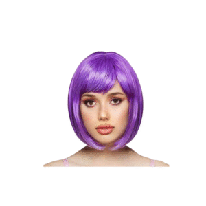 Purple Short Bob Cut Wig