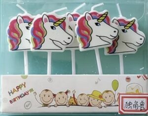 Unicorn Candles (Pack Of 5)