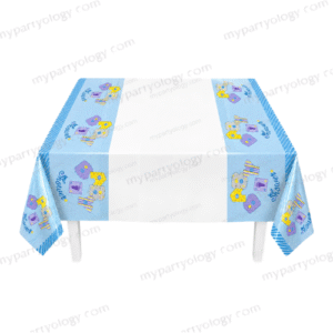 Baby Shower Pastel Blue Prints Table Cover