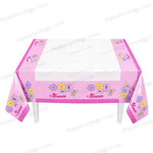 Baby Shower Pastel Pink Prints Table Cover