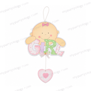 Girl Wooden Hanging Decor