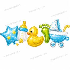 Baby Boy Blue Garland Foil Balloon
