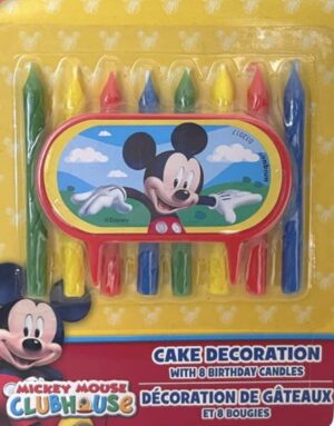 Mickey Mouse Candles with Cake Topper