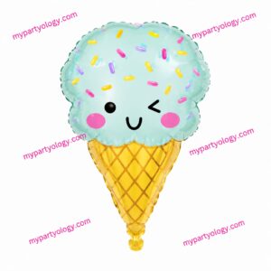 Ice-Cream Blue 24'' Foil Balloon