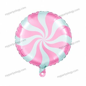 Candy Lollipop Pink & Blue 18'' Foil Balloon