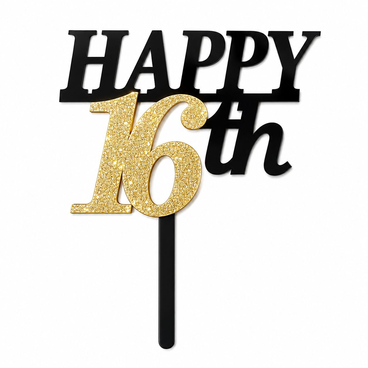 Happy 16th Birthday Cake Topper