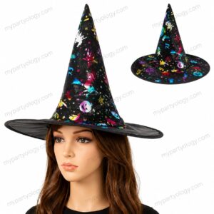 Multicolour Witch Hat (Pack of 1)