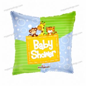 Baby Shower Animal Square 18'' Foil Balloon