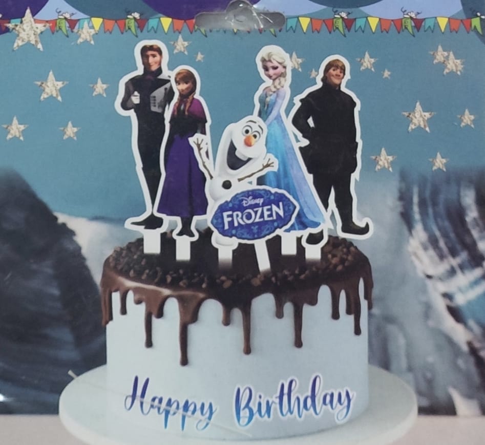 Frozen Paper Cake Topper (Pack of 6)