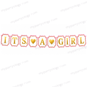 It's A Girl Paper Banner