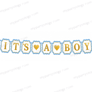 It's A Boy Paper Banner