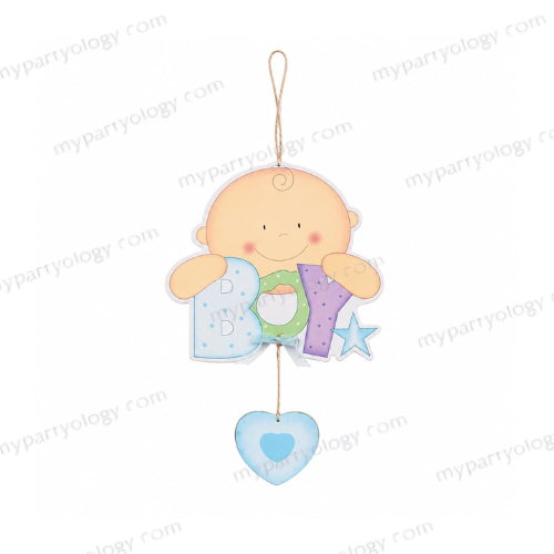 Boy Wooden Hanging Decor