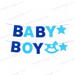 Baby Boy Blue Felt Banner