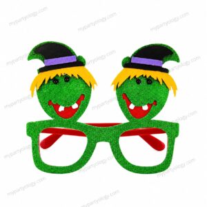 Witch Green Felt Goggles (Pack of 1)
