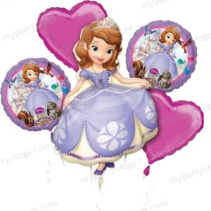 Sofia Foil Balloon Set (Pack of 5)