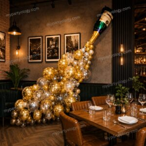 Happy Birthday/Anniversary Champagne Bottle Decor Package (Pack of 96)