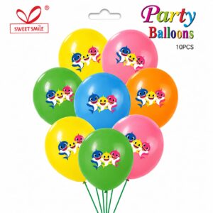 Baby Shark Latex Balloon Set (Pack of 10)