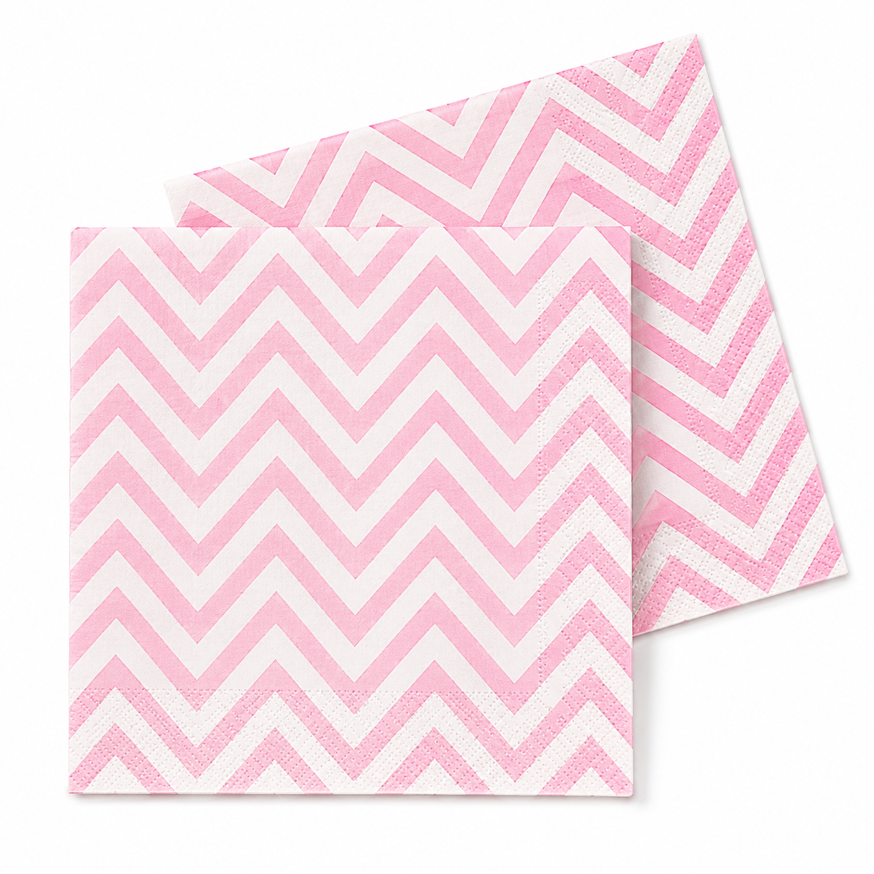 Light Pink Chevron Dinner Napkins