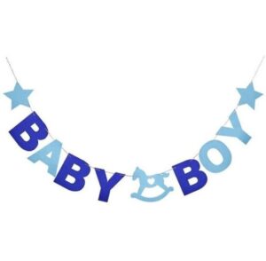 Baby Boy Blue Felt Banner