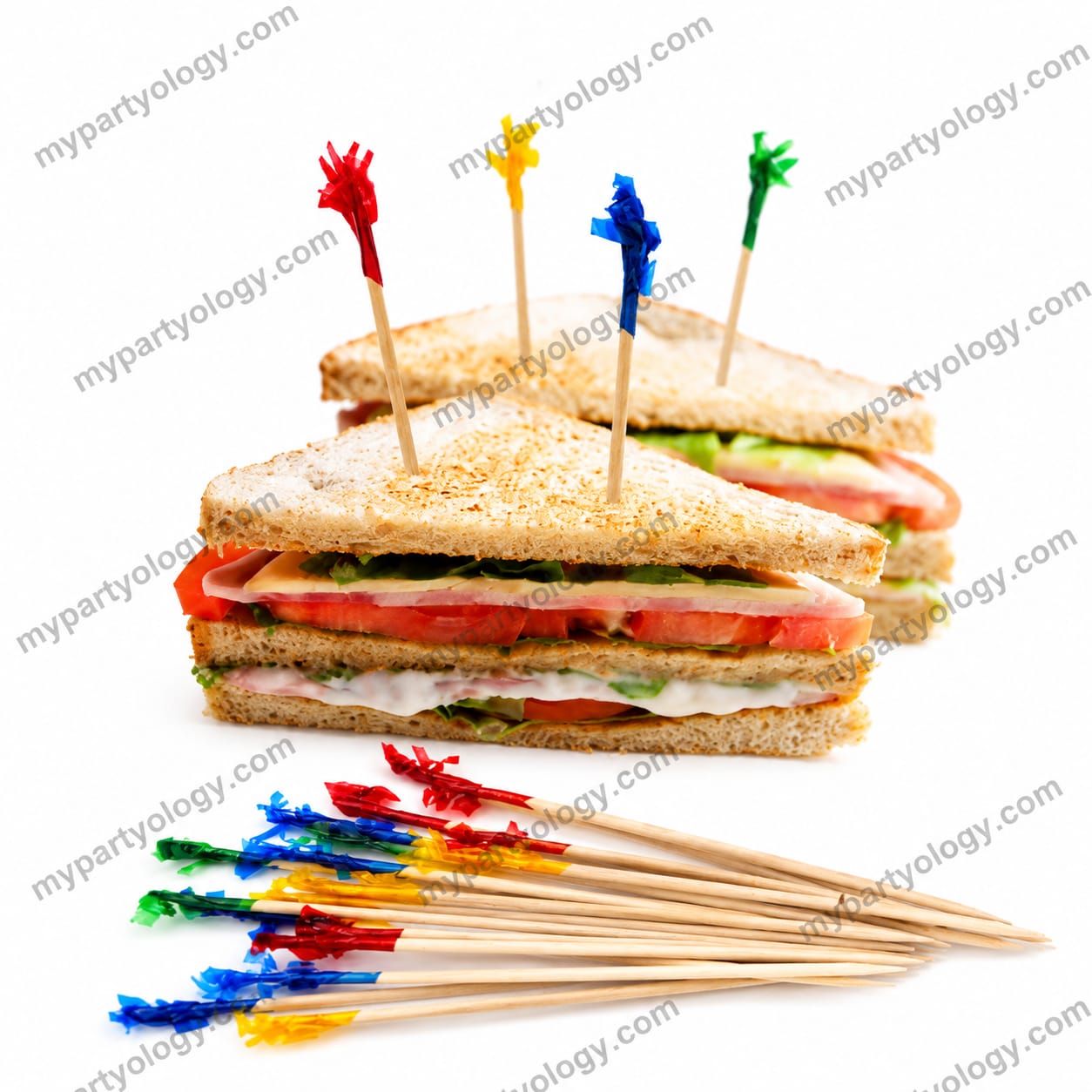 Colourful Frill Picks Set (Pack of 50) - Image 2