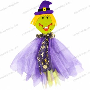 Witch Scarecrow With Pole Decor (Pack of 1)