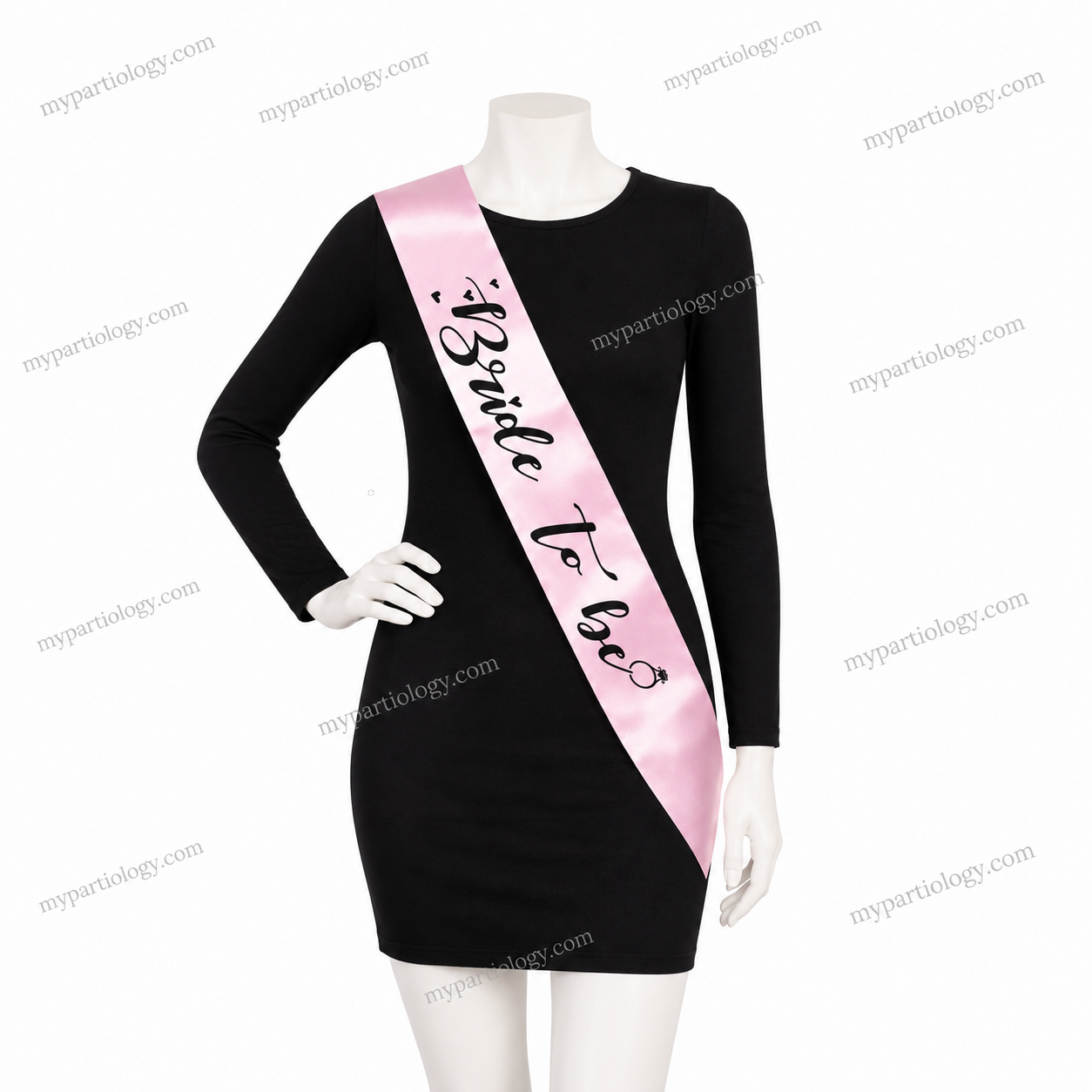 Bride to Be Light Pink Satin Sash