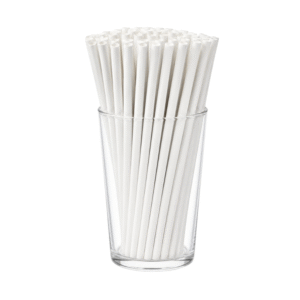 White Thick Paper Straw (Pack of 10)