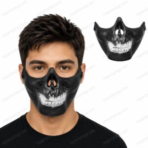 Military Black Half Face Plastic Mask