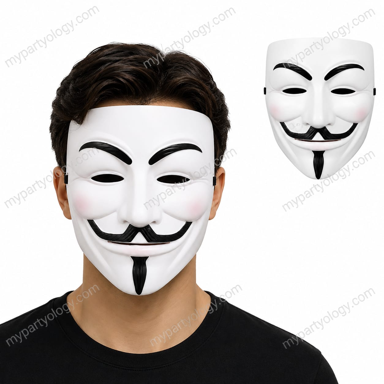 Vendetta White Plastic Mask