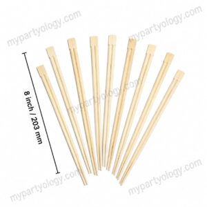 Wooden 8" Chopsticks (Pack of 25)