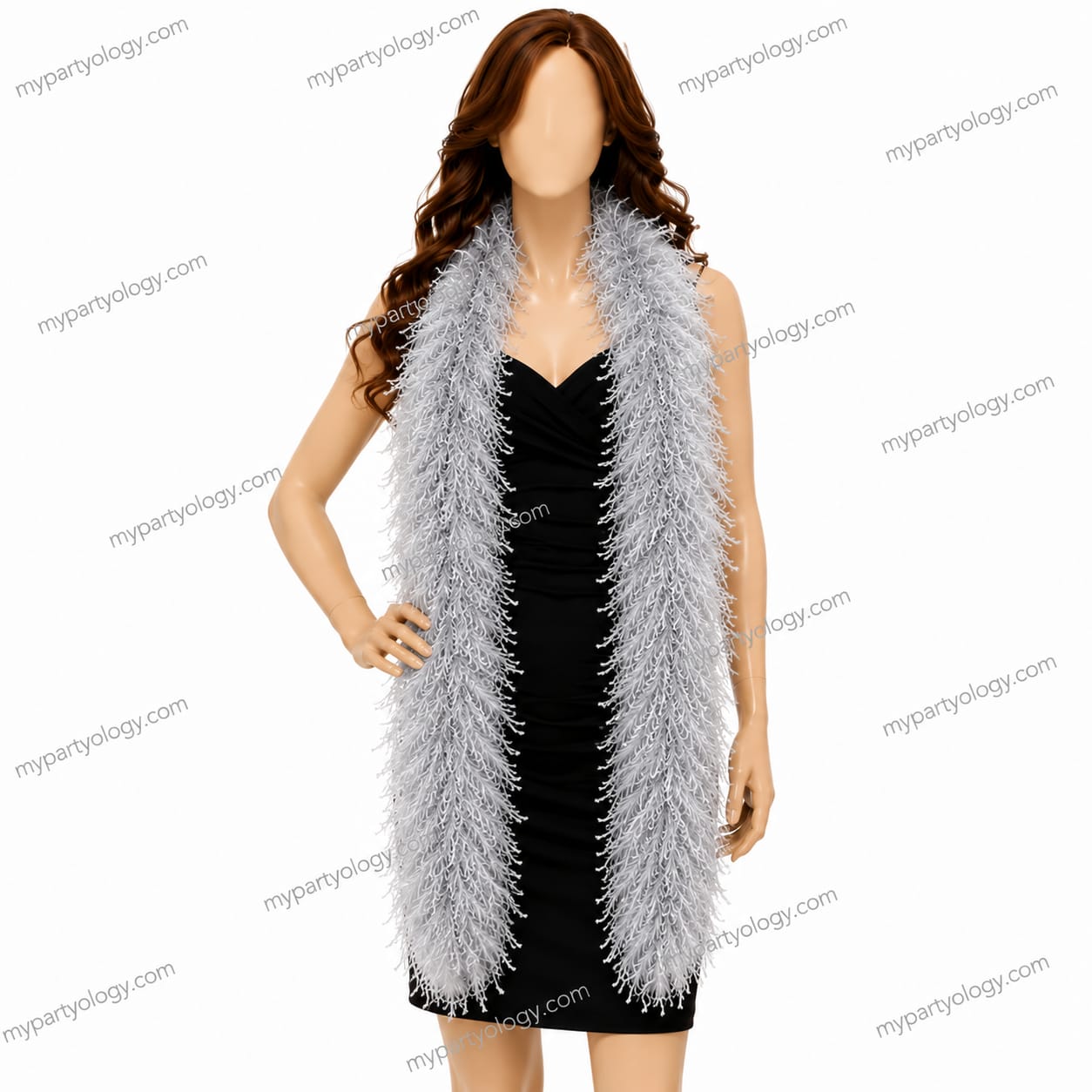 Silver Feather Boa (Pack of 1)