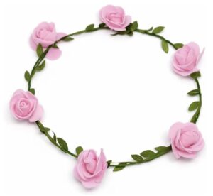 Baby Pink Rose Tiara/Headband