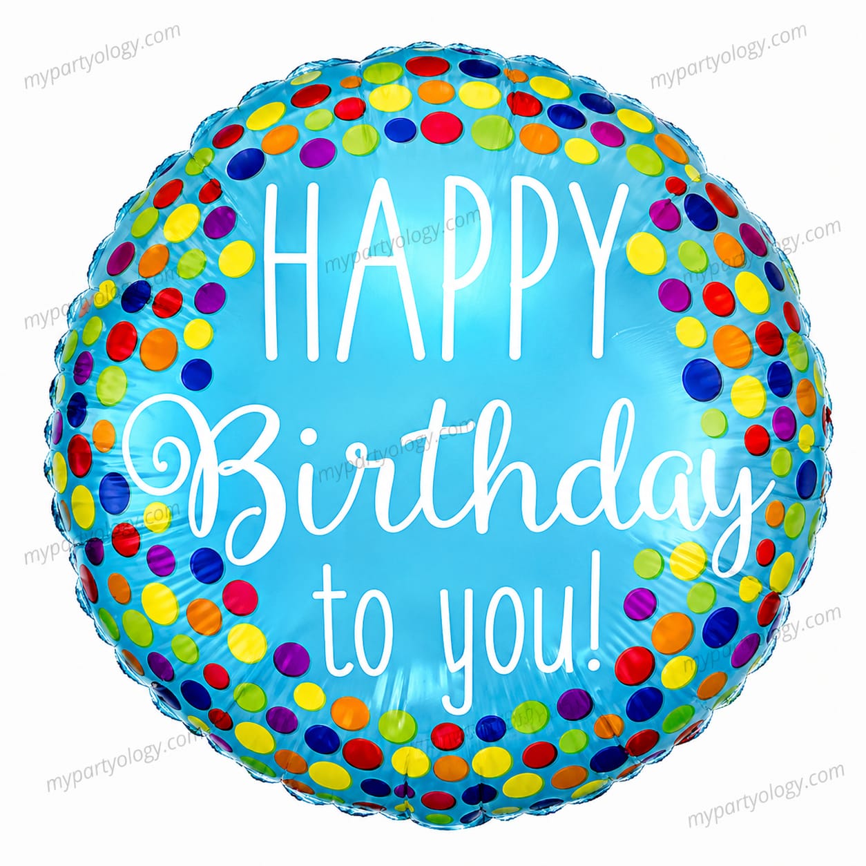 Happy Birthday To You Multicolour Polka Dot 18inch Foil Balloon (Anagram)