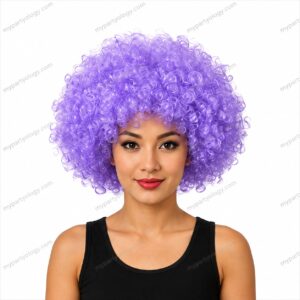 Afro/Malinga Purple Wig (Pack of 1)