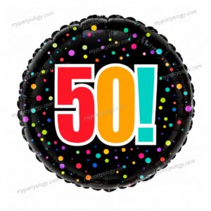 50th Birthday/Anniversary Cheer 18'' Foil Balloon (Unique)
