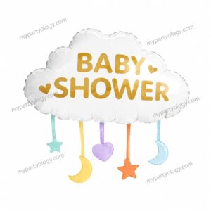 Baby Shower Cloud With Moon & Stars 32" Foil Balloon