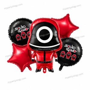 Squid Game Foil Balloon Set (Pack of 5)