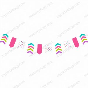 Bright Dots & Stripes Pennant Banner