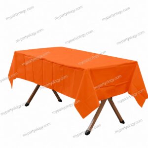 Orange Plastic Tablecover