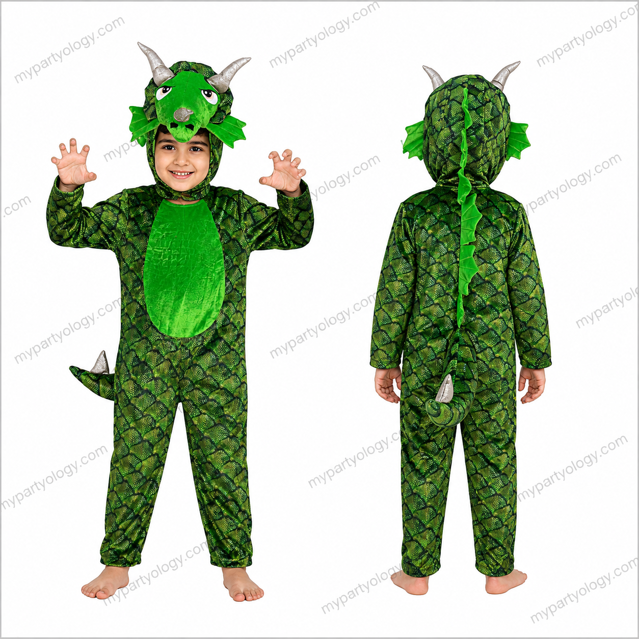 Green Dragon Kids Costume