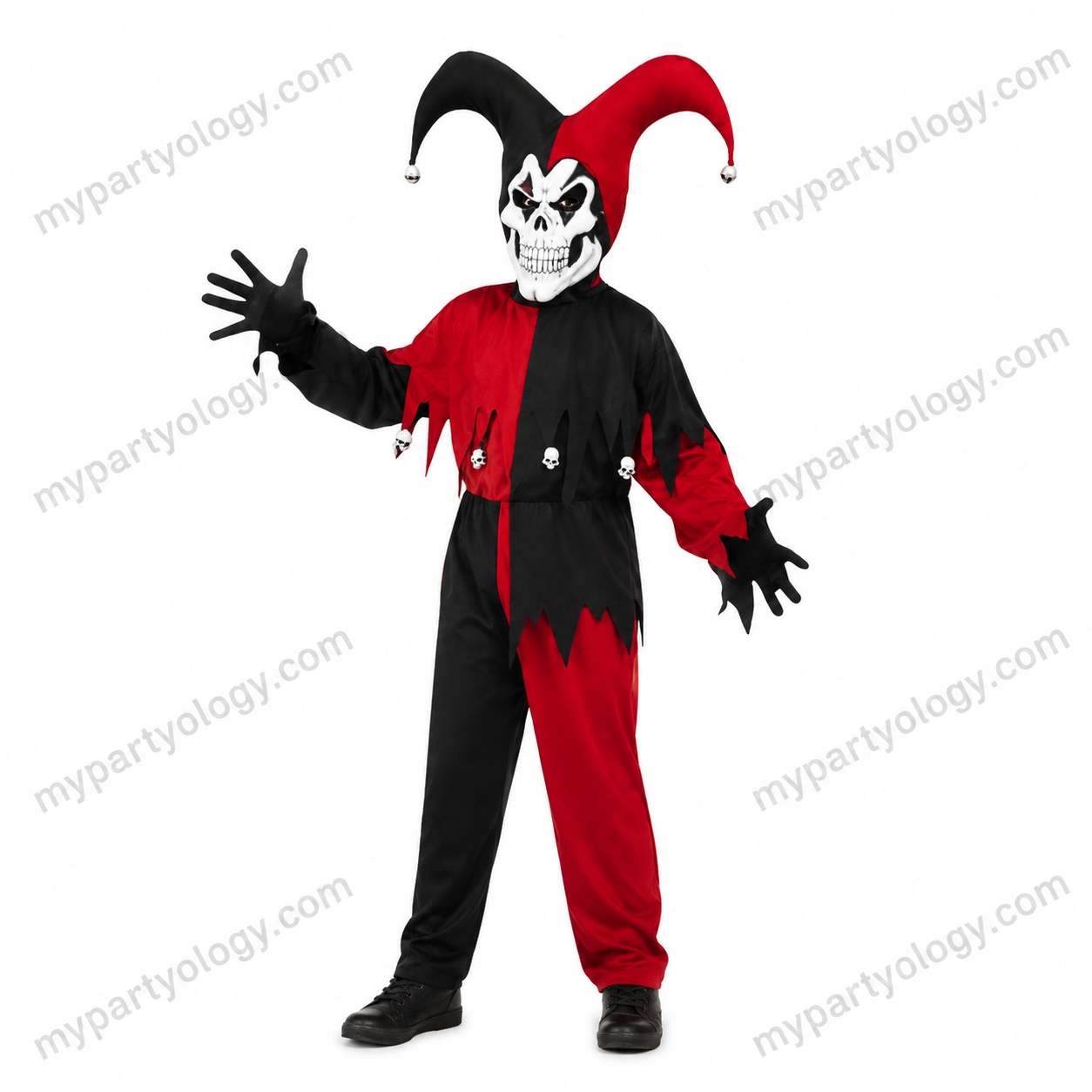 Evil Jester Joker Boys Costume