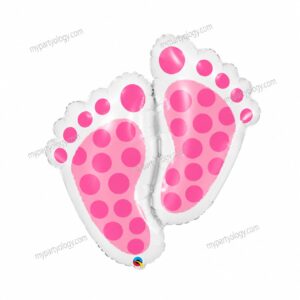 Baby Girl Pink Feet 24" Foil Balloon