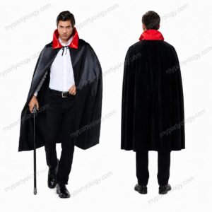 Red Collar Adult Vampire Cape (Size-42/Medium)