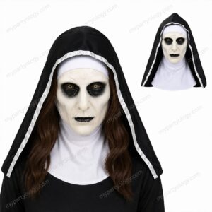 Nun Mask with Head Gear